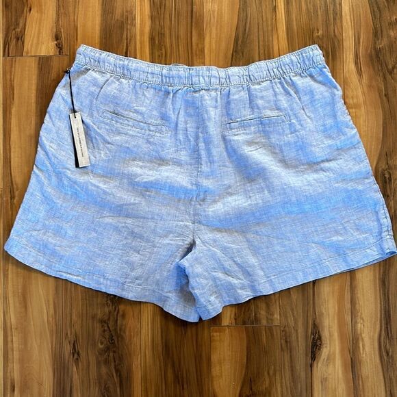 NEW Tahari Linen Light Blue Shorts - Picture 5 of 5